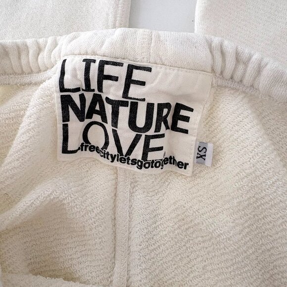 Freecity White French Lightweight Terry Joggers_Size S - Picture 5 of 10